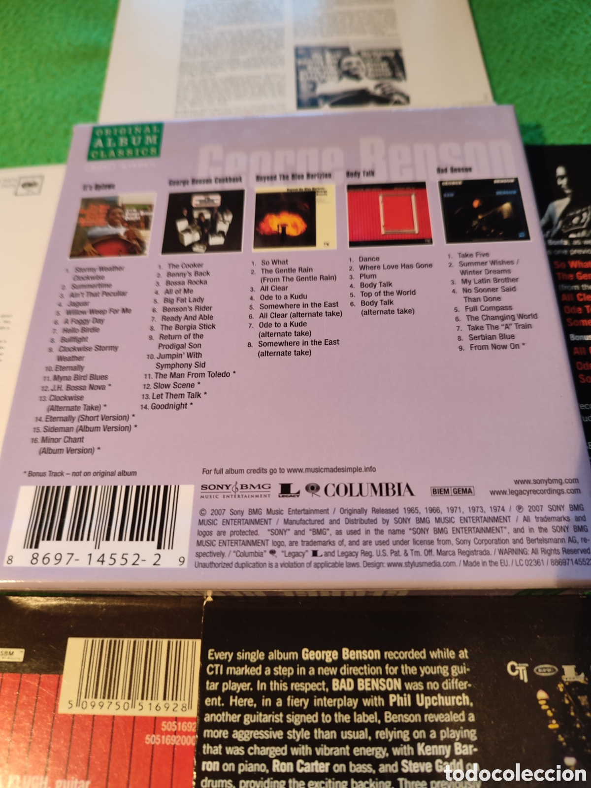 CDs de m&uacute;sica: George Benson - Original &aacute;lbum classics 5 CDs - Foto 3