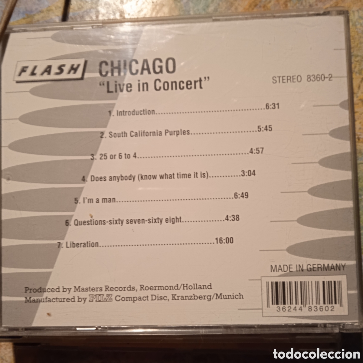 CDs de m&uacute;sica: Chicago live in concert - Foto 2