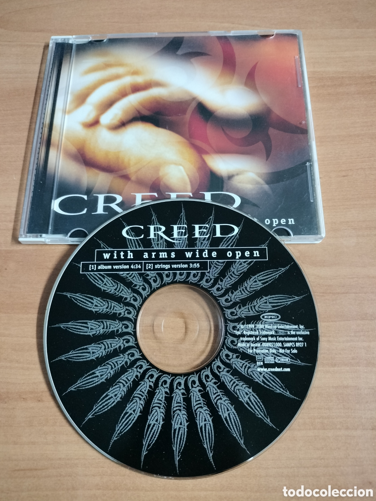 CDs de m&uacute;sica: Creed - With arms wide open - CD single 2 canci&oacute;n - Foto 1