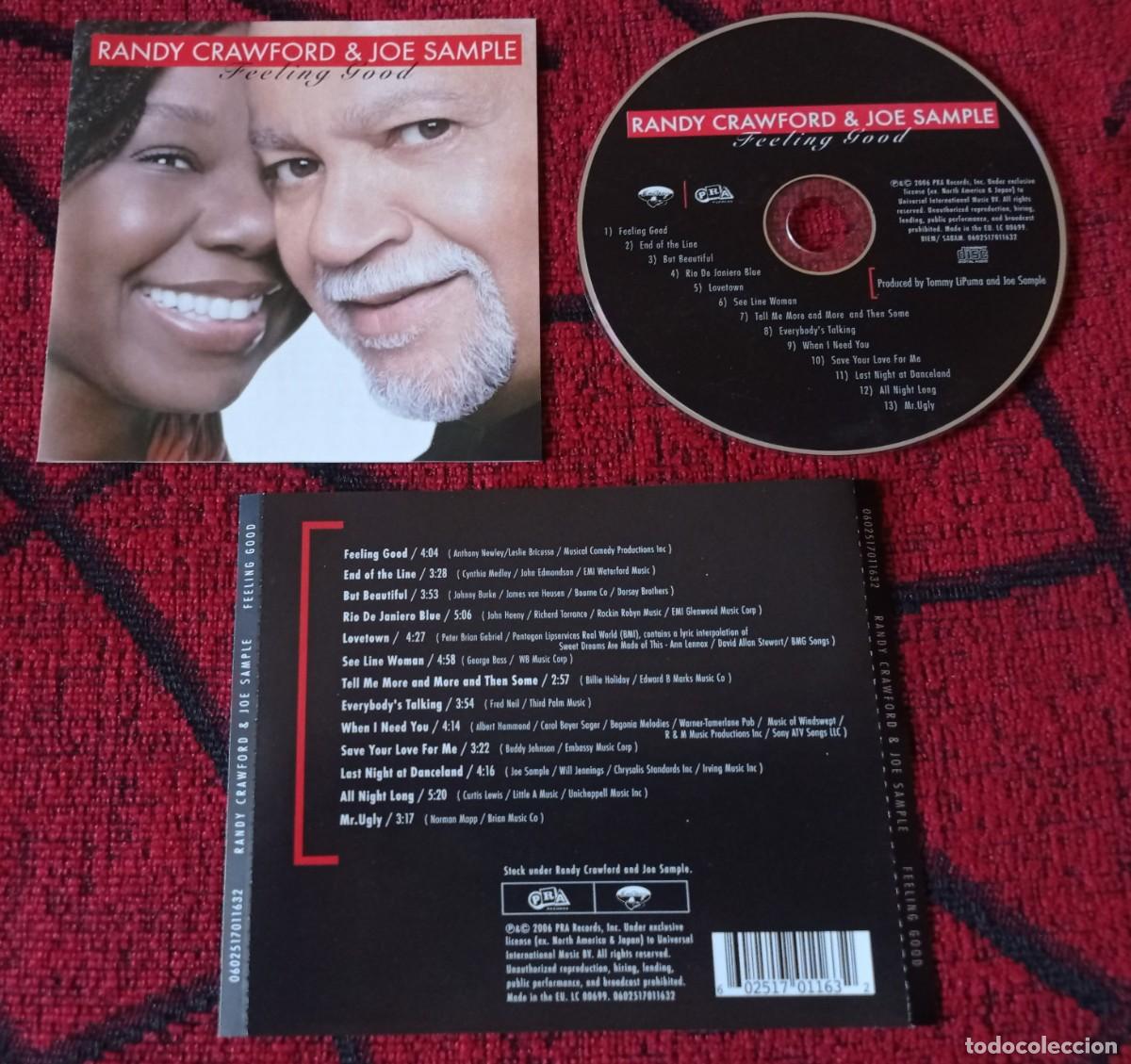 CDs de m&uacute;sica: RANDY CRAWFORD & JOE SAMPLE ** Feeling Good ** CD ORIGINAL 2006 - Foto 1