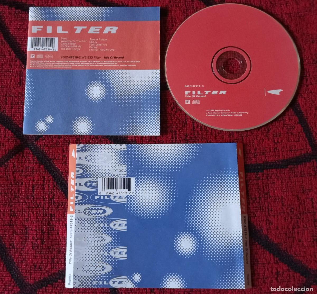 CDs de m&uacute;sica: FILTER ** Title Of Record ** CD ORIGINAL 1999 - Foto 1