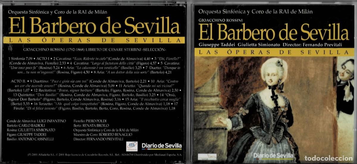 CD de M&uacute;sica: EL BARBERO DE SEVILLA. CD-CLASICA-2511