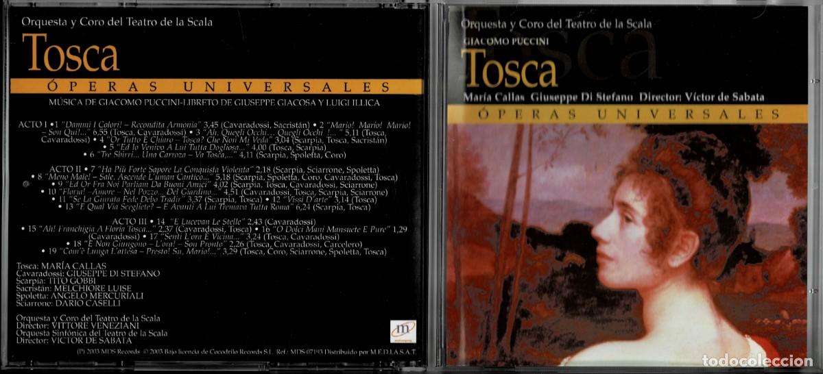 CDs de m&uacute;sica: TOSCA. CD-CLASICA-2512 - Foto 1