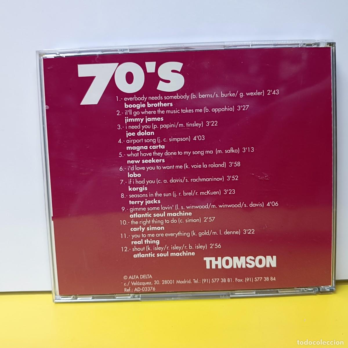 CDs de m&uacute;sica: 70S - THOMSON - DISCO CD - Foto 2