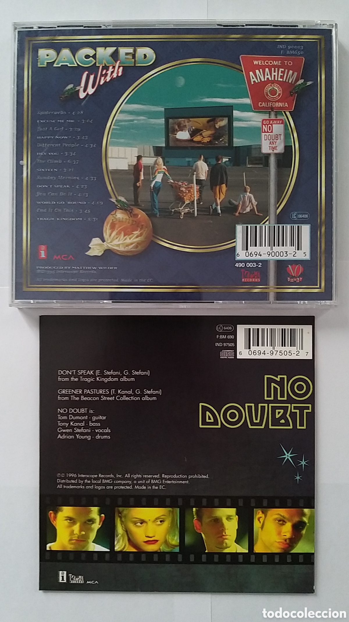 CDs de m&uacute;sica: NO DOUBT - TRAGIC KINGDOM + DONT SPEAK - 2 CD SET - Foto 2