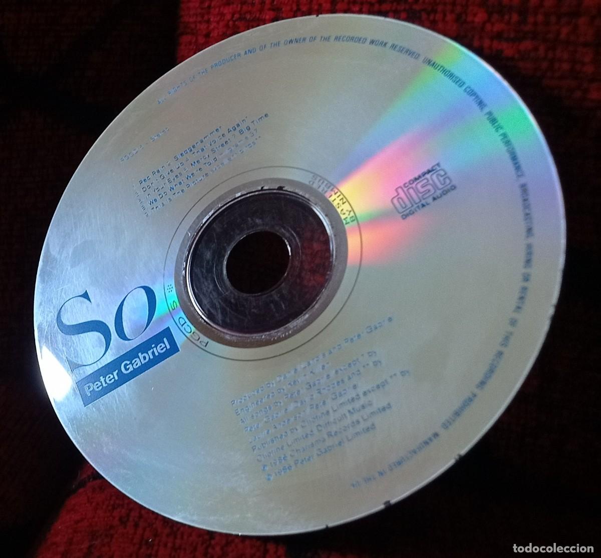 CDs de m&uacute;sica: PETER GABRIEL ** So ** CD ORIGINAL 1986 - Foto 2