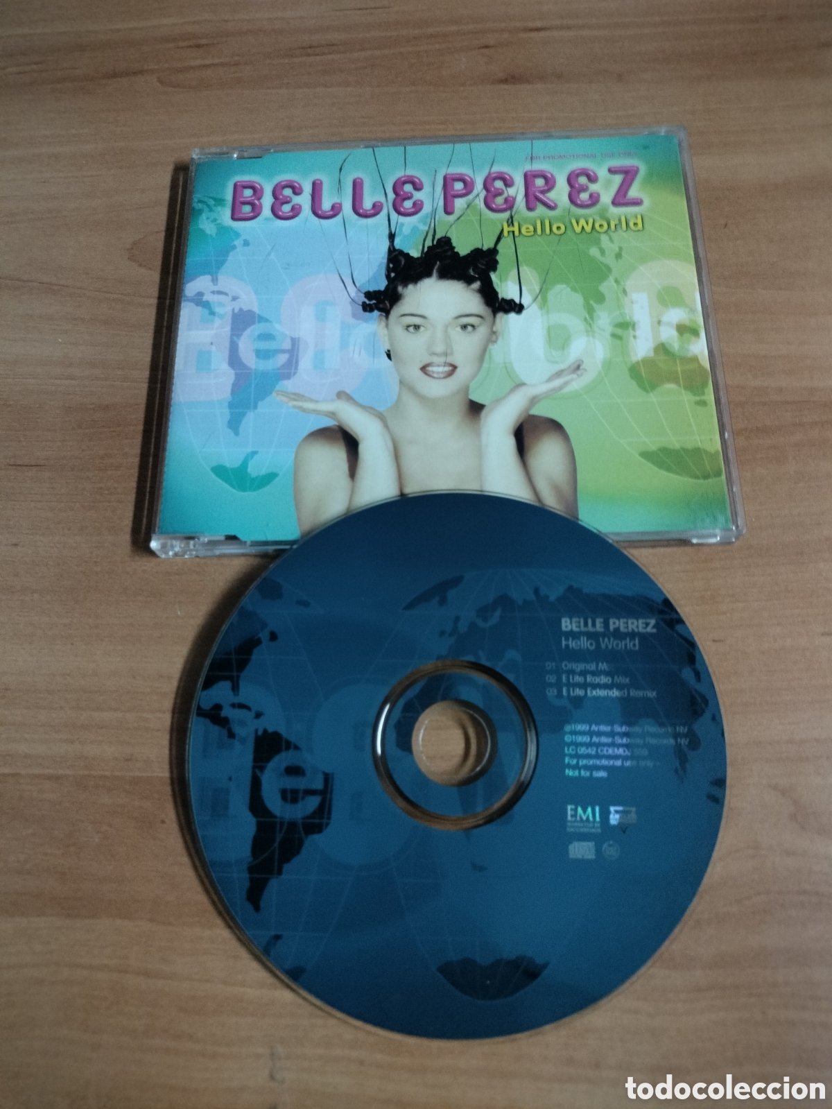 CDs de m&uacute;sica: Belle P&eacute;rez - Hello World - CD single 2 canciones - Foto 1