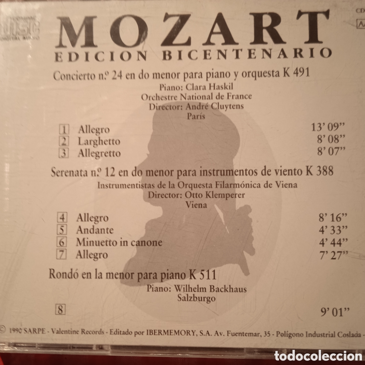 CDs de m&uacute;sica: Mozart, edici&oacute;n bicentenario - Foto 2