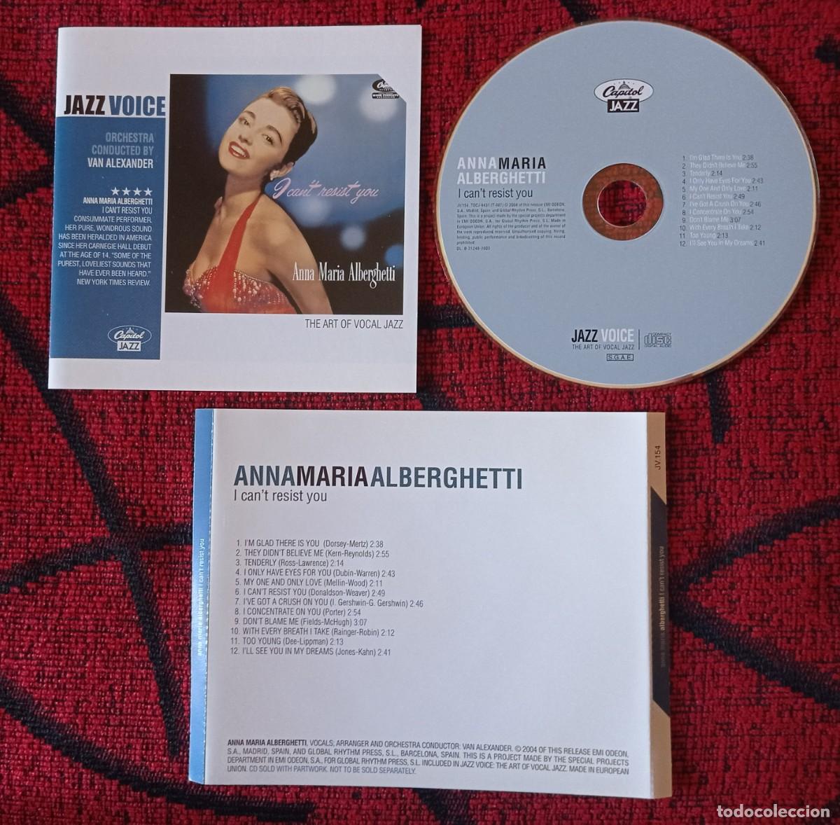 CDs de m&uacute;sica: ANNA MARIA ALBERGHETTI ** I Can't Resist You ** CD ORIGINAL 2004