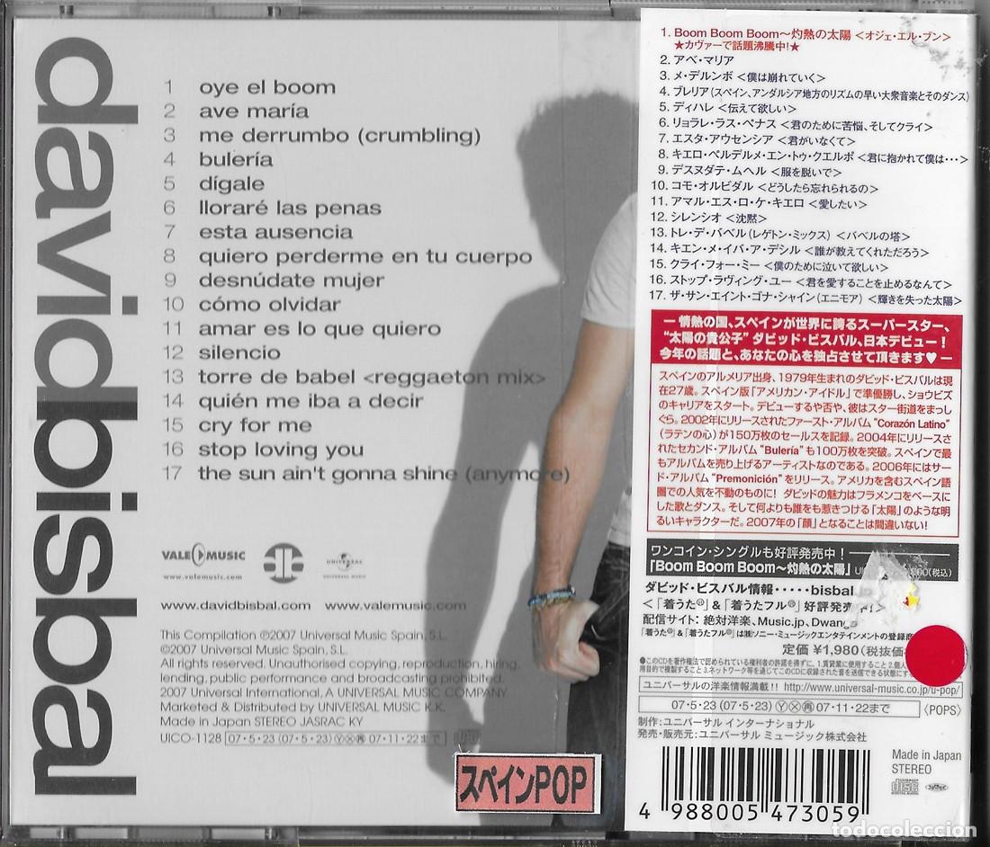CDs de m&uacute;sica: DAVID BISBAL CD DAVID EDITADO EN JAPON 2007 - Foto 2