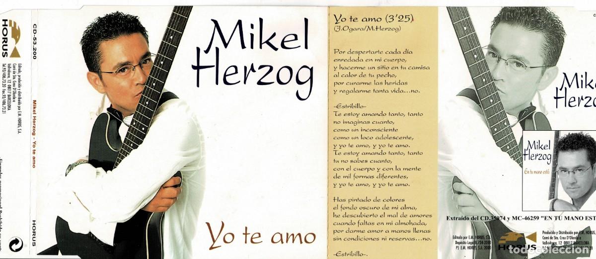 CDs de m&uacute;sica: MIKEL HERZOG YO TE AMO. CD-SINGLE-39 - Foto 1