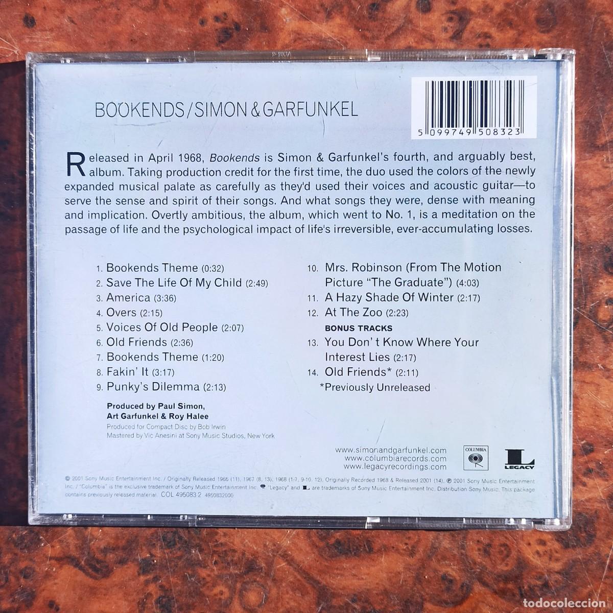 CDs de m&uacute;sica: CD Simon & Garfunkel &ndash; Bookends - Foto 2