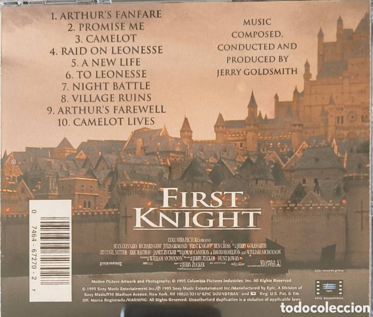 CDs de m&uacute;sica: FIRST KNIGHT. JERRY GOLDSMITH - Foto 3