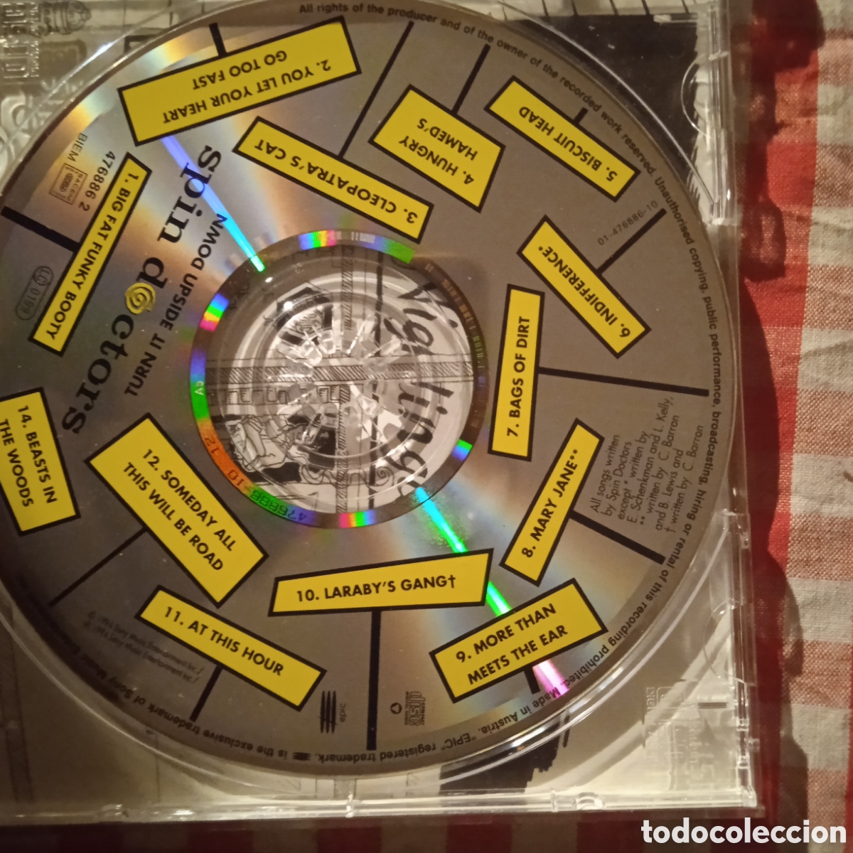 CDs de m&uacute;sica: Spin doctors turn It upside down,con poster,sony - Foto 3
