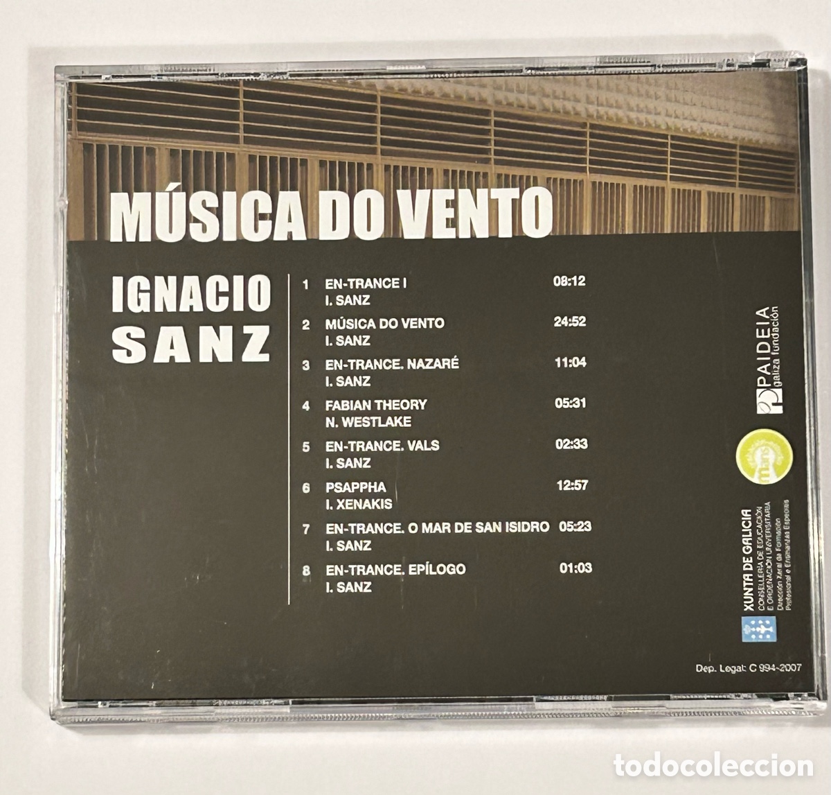 CDs de m&uacute;sica: IGNACIO SANZ. M&Uacute;SICA DO VENTO - Foto 2