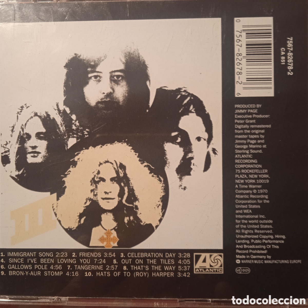 CDs de m&uacute;sica: Led Zeppelin lll 1970 - Foto 2