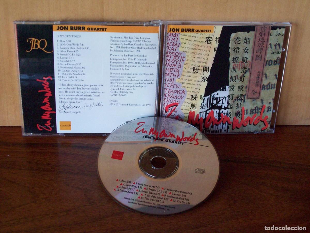 CDs de m&uacute;sica: JON BURR QUARTET - UN MY AVN WORDS - CD 13 CANCIONES COMO NUEVO