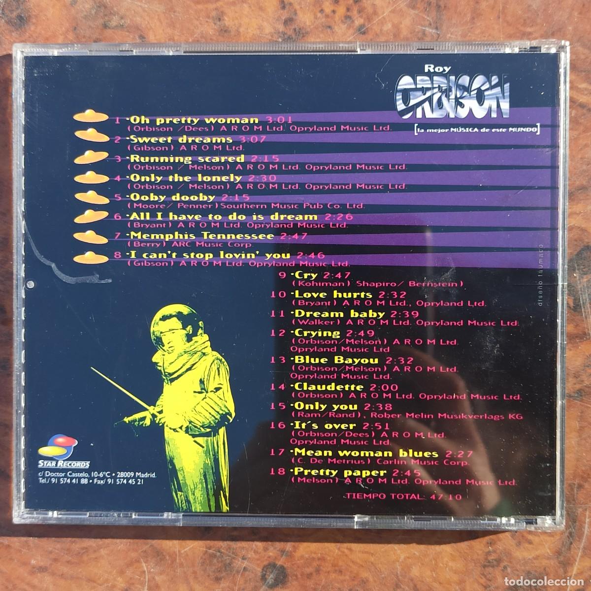 CDs de m&uacute;sica: CD Roy Orbison &ndash; 18 Grandes &Eacute;xitos En Versi&oacute;n Original - Foto 2