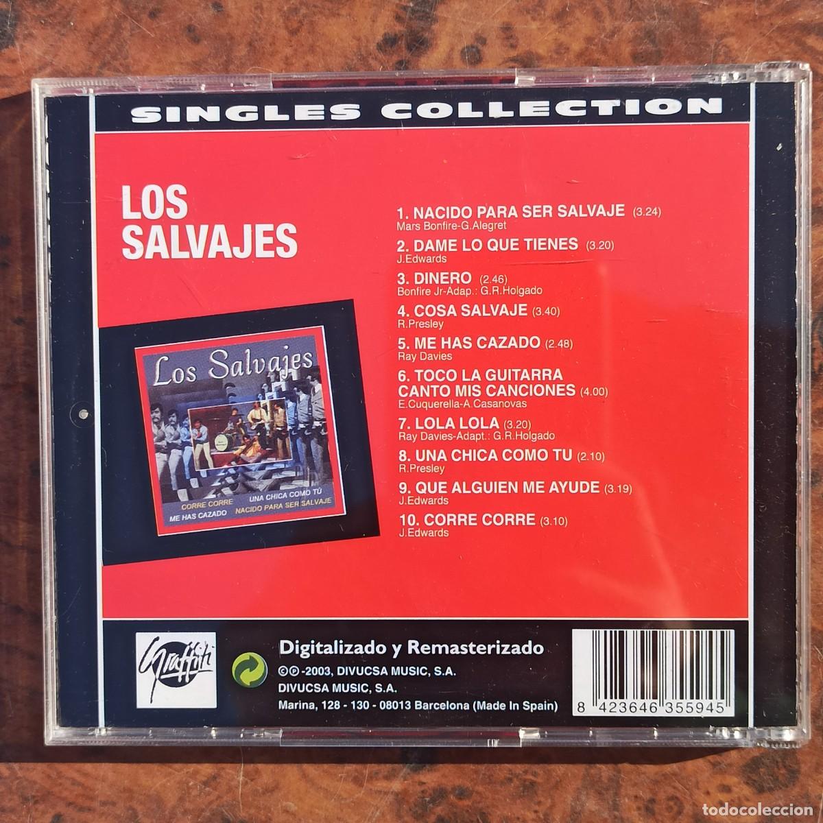 CDs de m&uacute;sica: CD Los Salvajes - Singles Collection - Foto 2