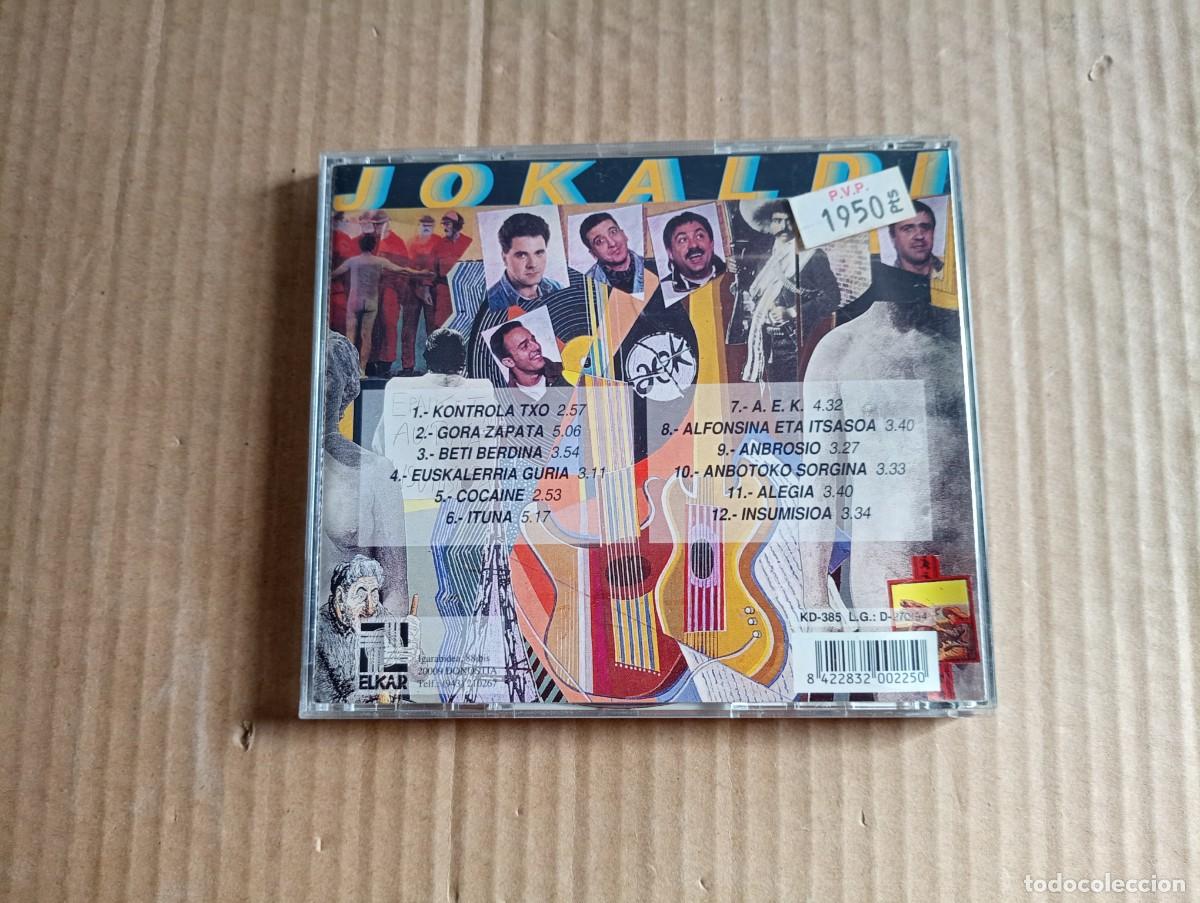 CDs de m&uacute;sica: JOKALDI - PAREAK BAI CD 1994 - Foto 2