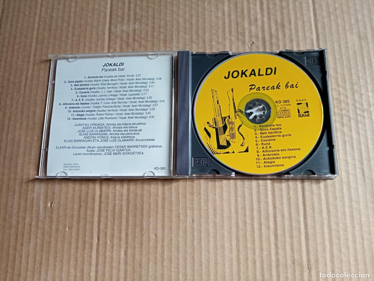 CDs de m&uacute;sica: JOKALDI - PAREAK BAI CD 1994 - Foto 3