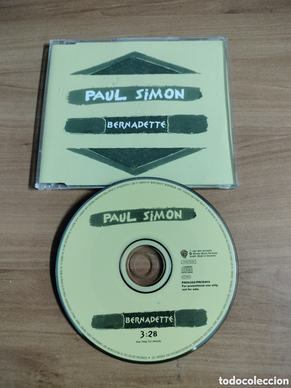 CDs de m&uacute;sica: Paul Simon - Bernadette - CD single 1 canci&oacute;n - Foto 1