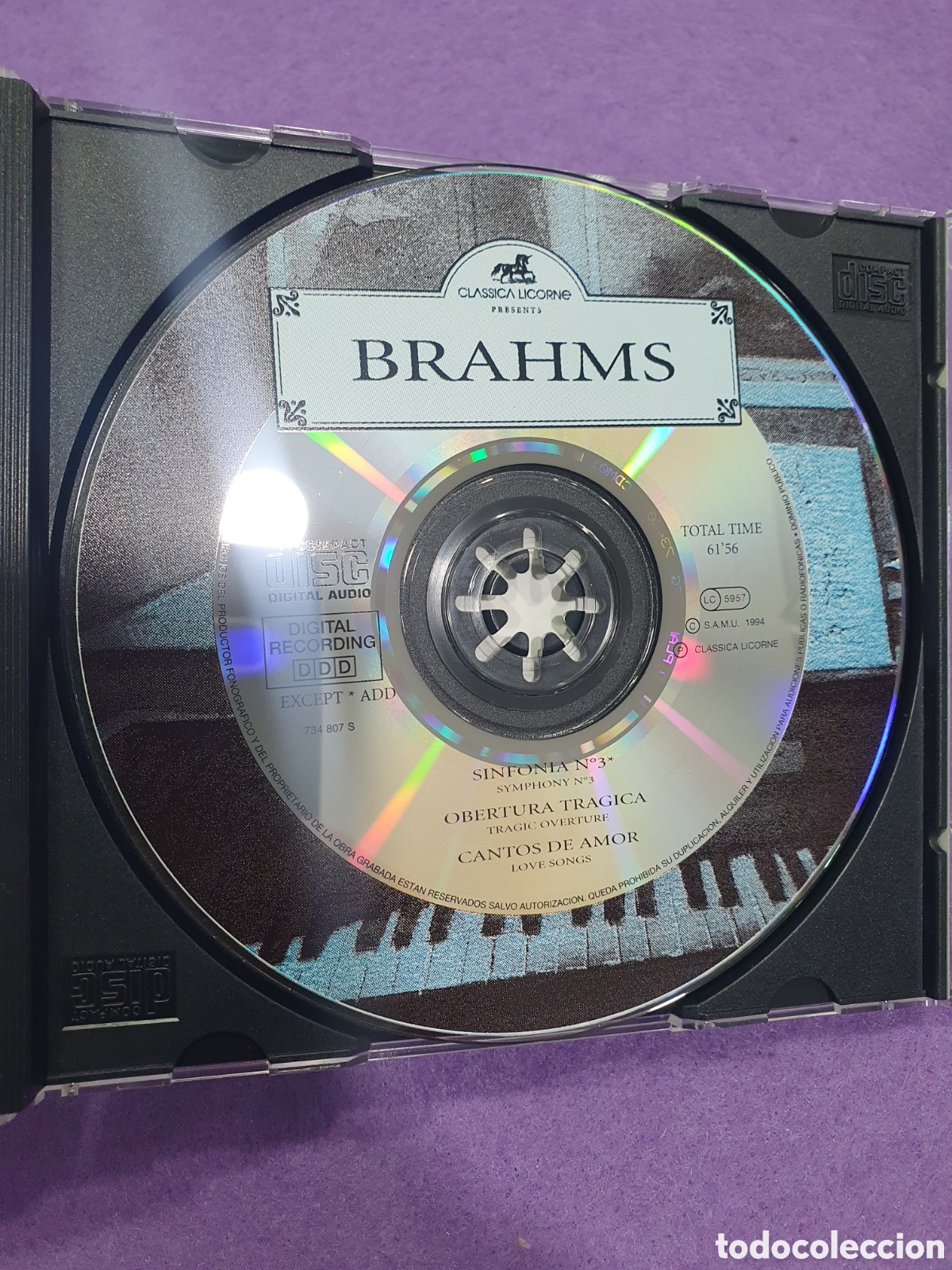 CDs de m&uacute;sica: CD. Brahms. (L41) - Foto 2