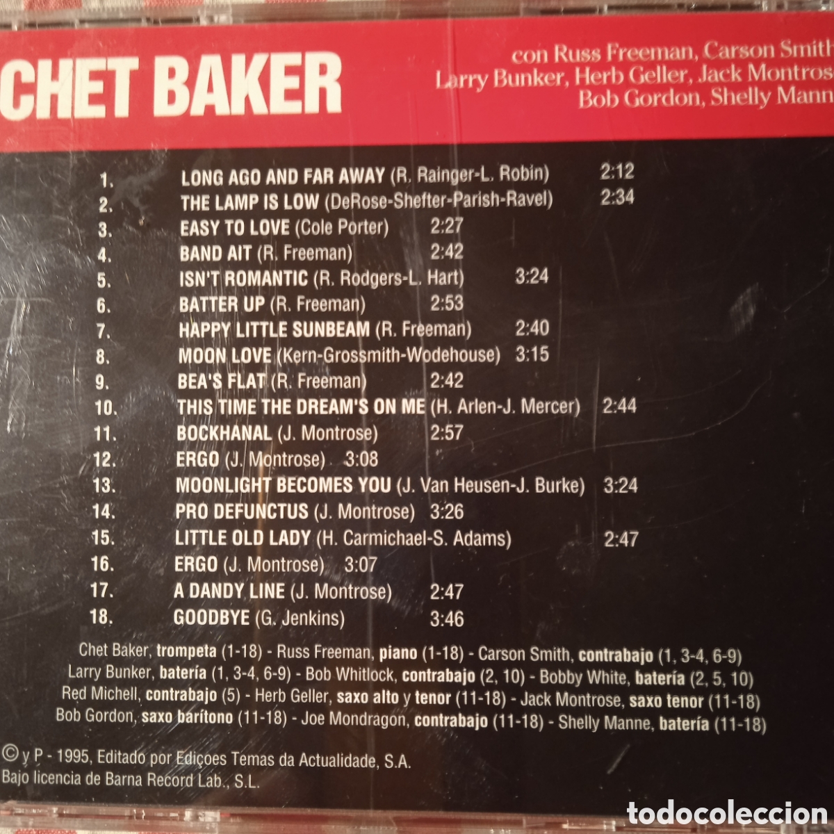 CDs de m&uacute;sica: Chet Baker con Russ freeman, - Foto 2