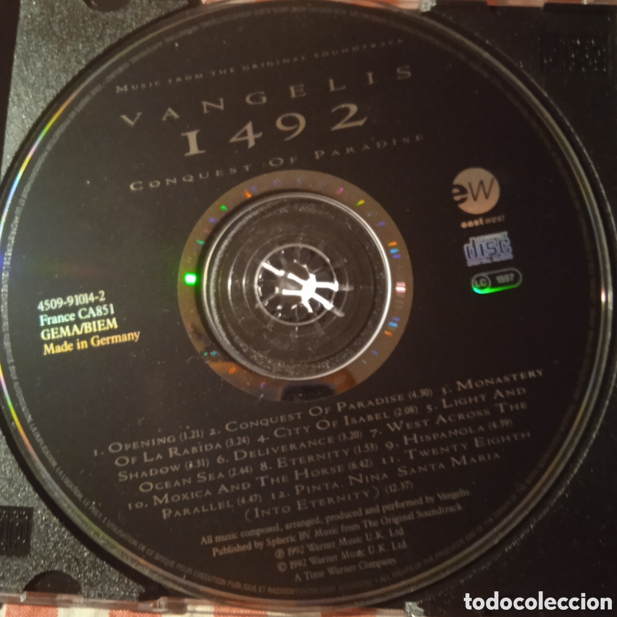 CDs de m&uacute;sica: Vangelis 1492 - Foto 3