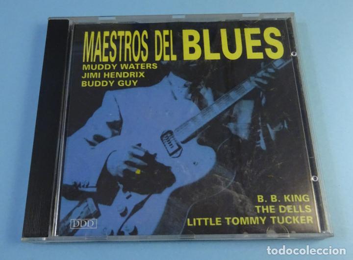 CDs de m&uacute;sica: CD MAESTROS DEL BLUES. MUDDY WATERS. JIMI HENDRIX. BUDDY GUY - Foto 1