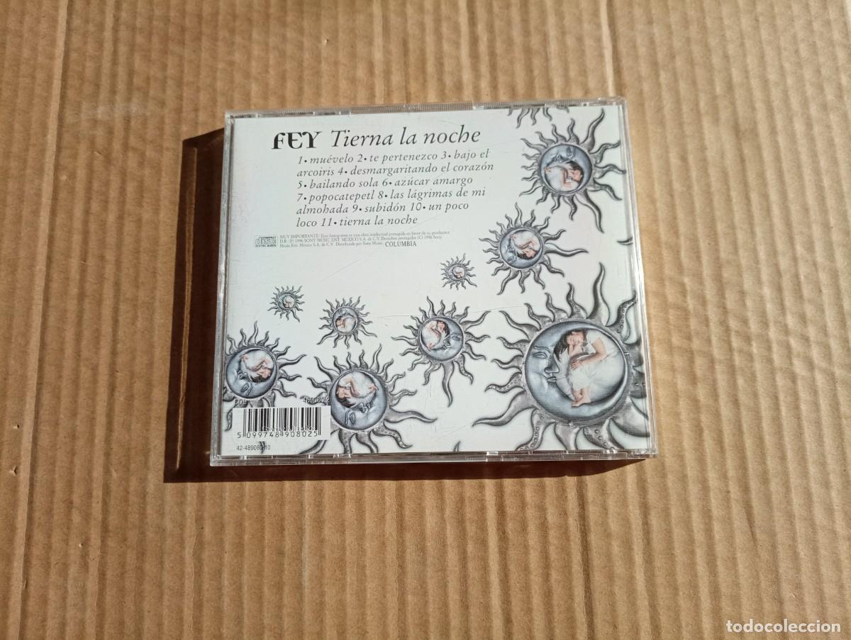 CDs de m&uacute;sica: FEY - TIERNA LA NOCHE CD 1996 - Foto 3