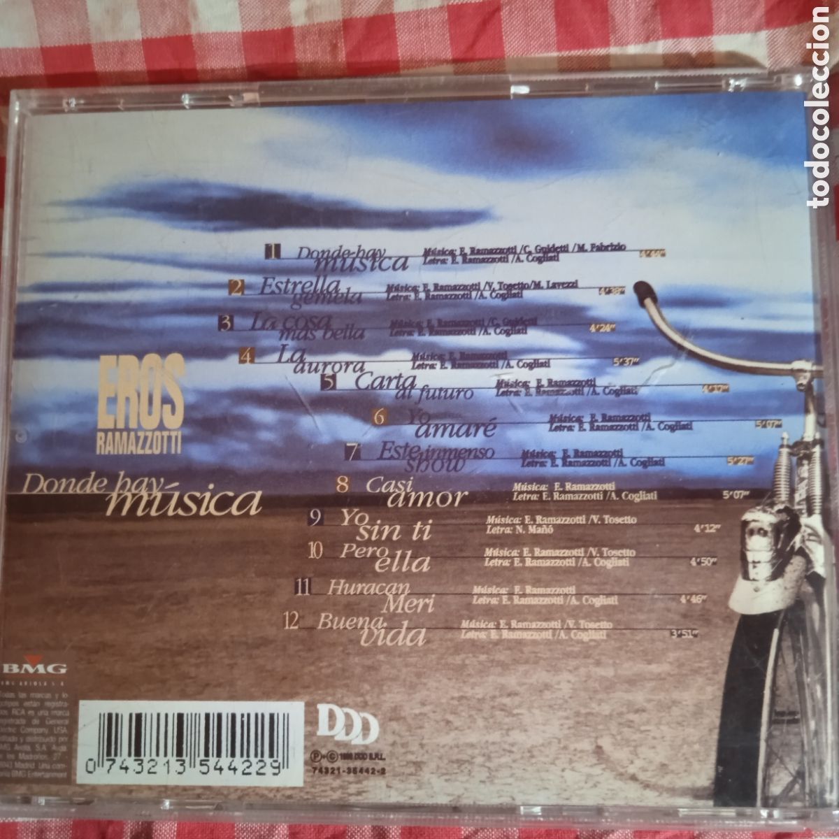 CDs de m&uacute;sica: Eros Ramazzotti ,cd,buen estado - Foto 2
