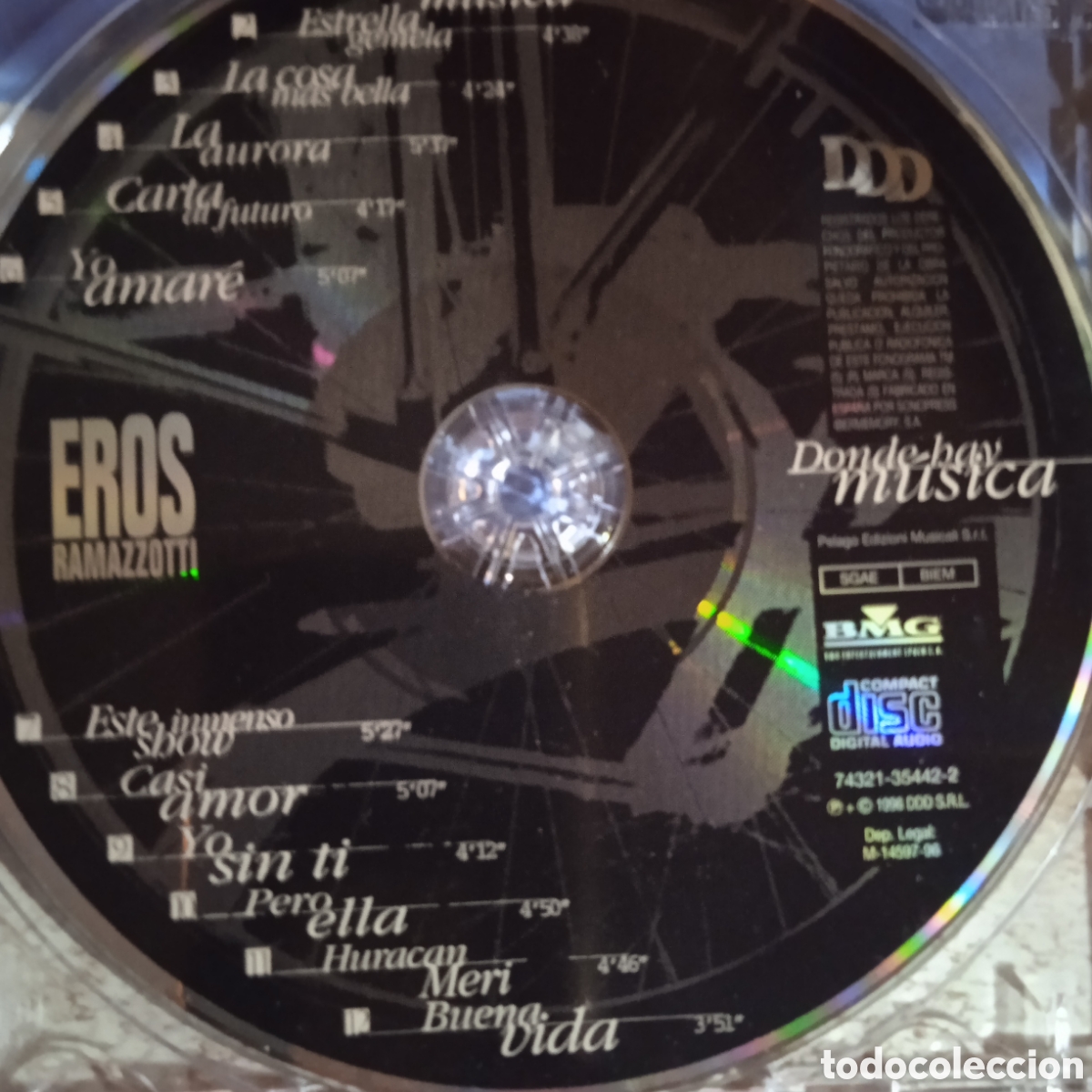 CDs de m&uacute;sica: Eros Ramazzotti ,cd,buen estado - Foto 3