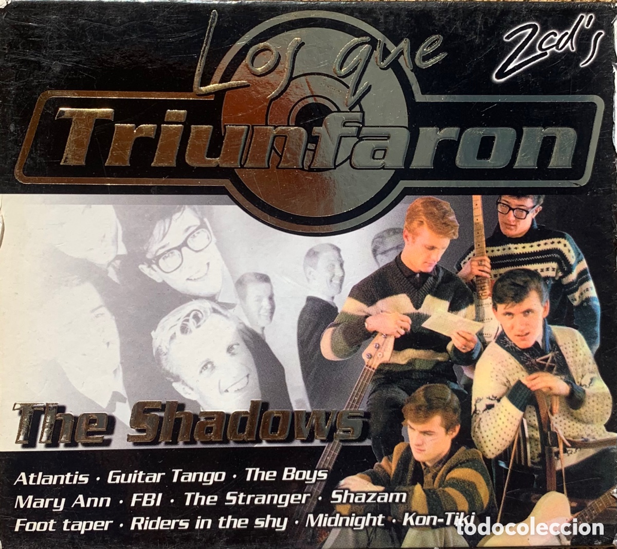 CDs de m&uacute;sica: DOBLE CD LOS QUE TRIUNFARON - THE SHADOWS - 2 CDS APACHE SPAIN - Foto 1