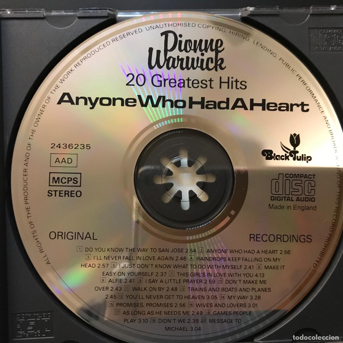 CDs de m&uacute;sica: Dionne Warwick ● 20 Greatest Hits ● CD - Foto 2
