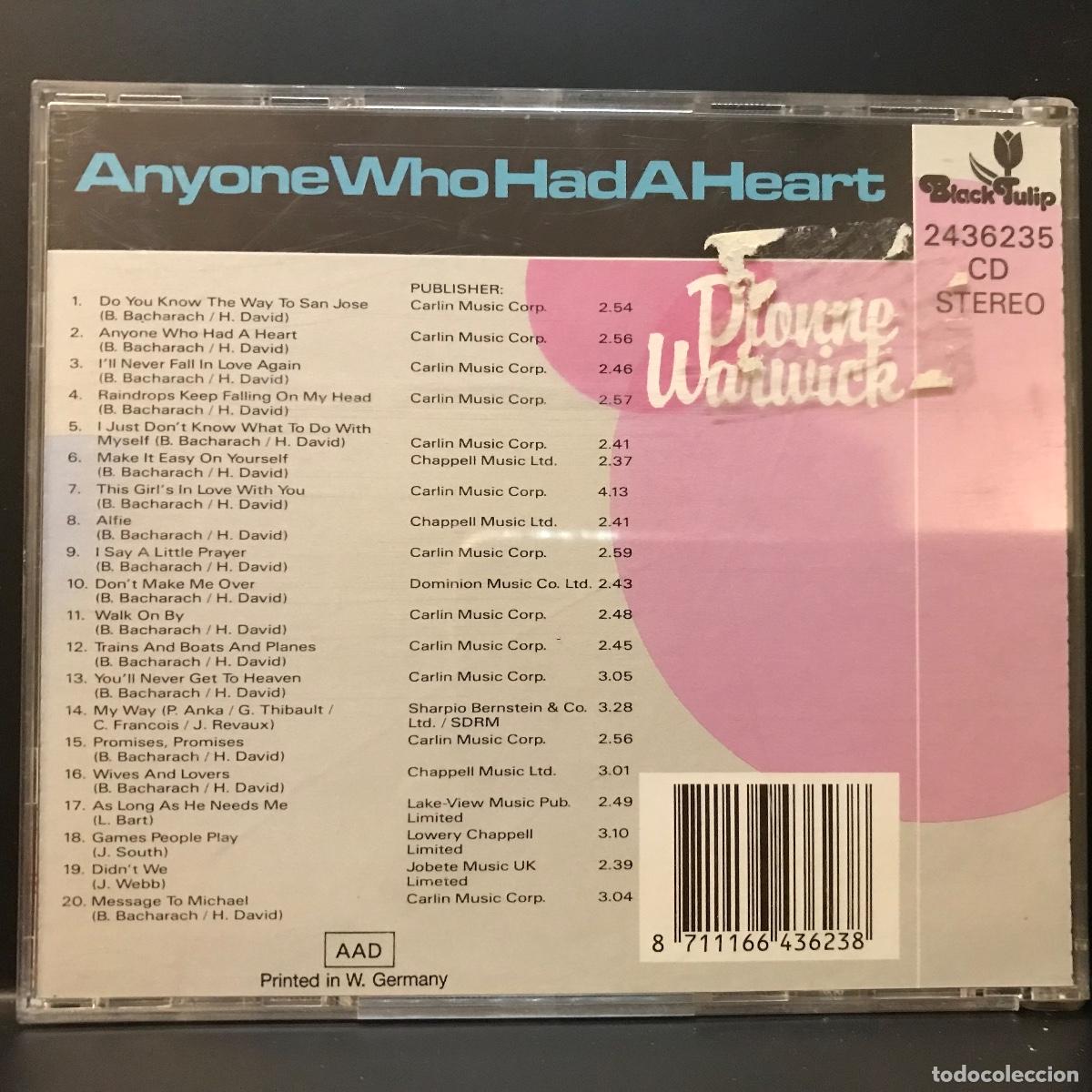 CDs de m&uacute;sica: Dionne Warwick ● 20 Greatest Hits ● CD - Foto 3