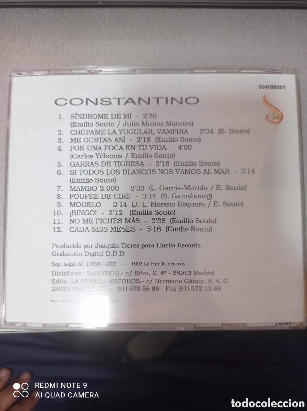 CDs de m&uacute;sica: Constantino cd - Foto 2