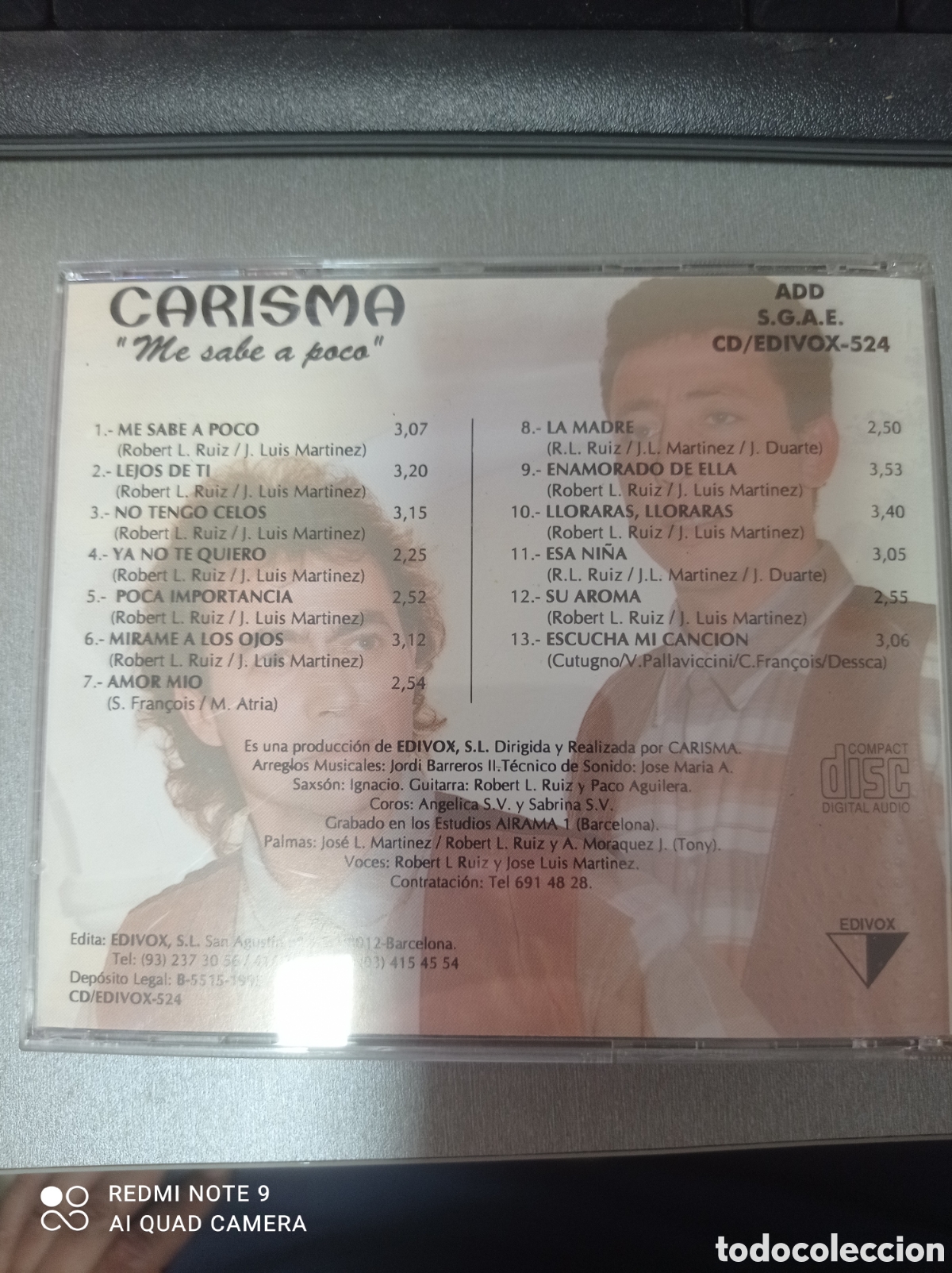 CDs de m&uacute;sica: Carisma me sabe a poco - Foto 2