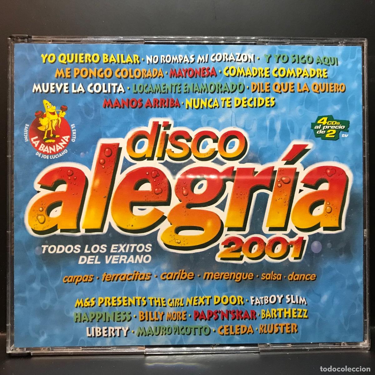 CDs de m&uacute;sica: Various ● Disco Alegria 2001 ● 4 x CD, Compilation, Partially Mixed - Foto 1