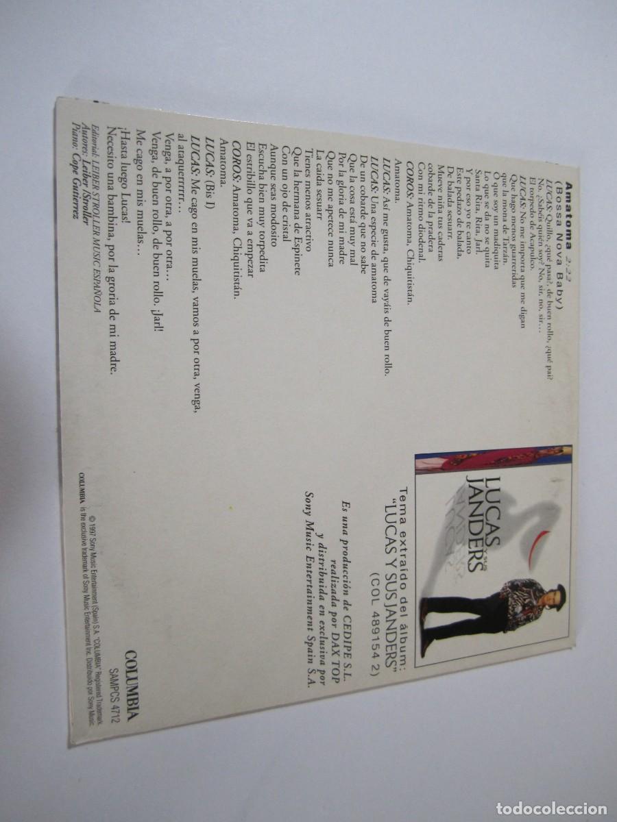CDs de m&uacute;sica: cd single lucas y sus janders amatoma - Foto 2