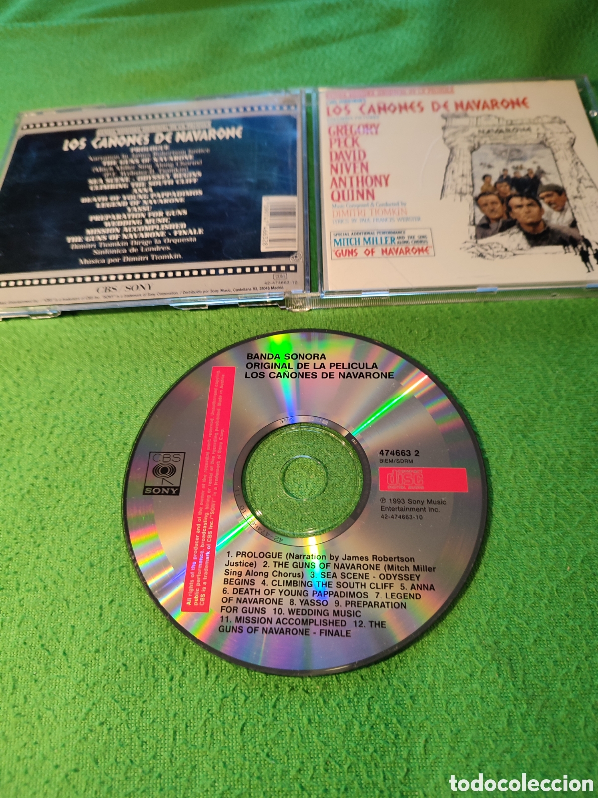CDs de m&uacute;sica: Dimitri Tiomkin - Los ca&ntilde;ones de Navarone BSO - Foto 2