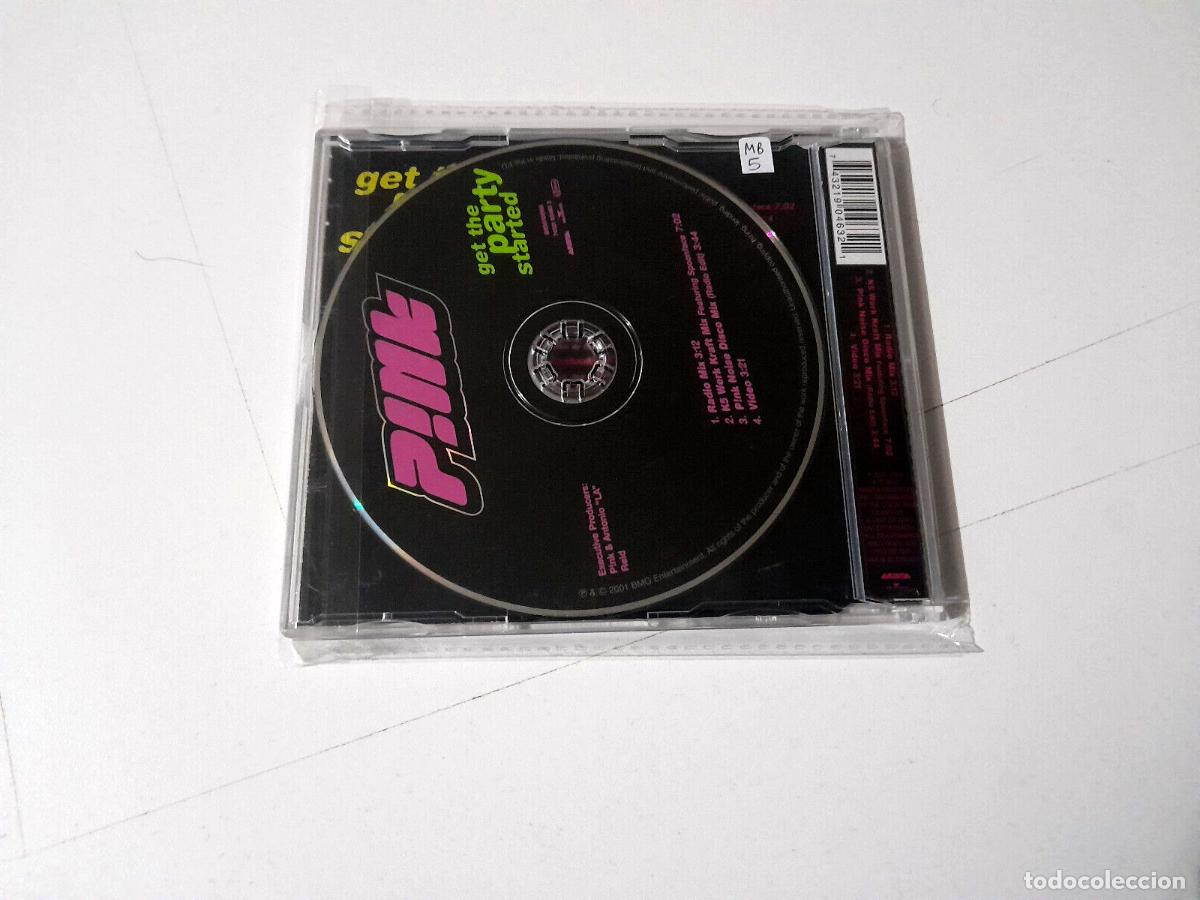 CDs de m&uacute;sica: PINK &rdquo;GET THE PARTY STARTED&rdquo; CD SINGLE 4 TRACKS - Foto 2
