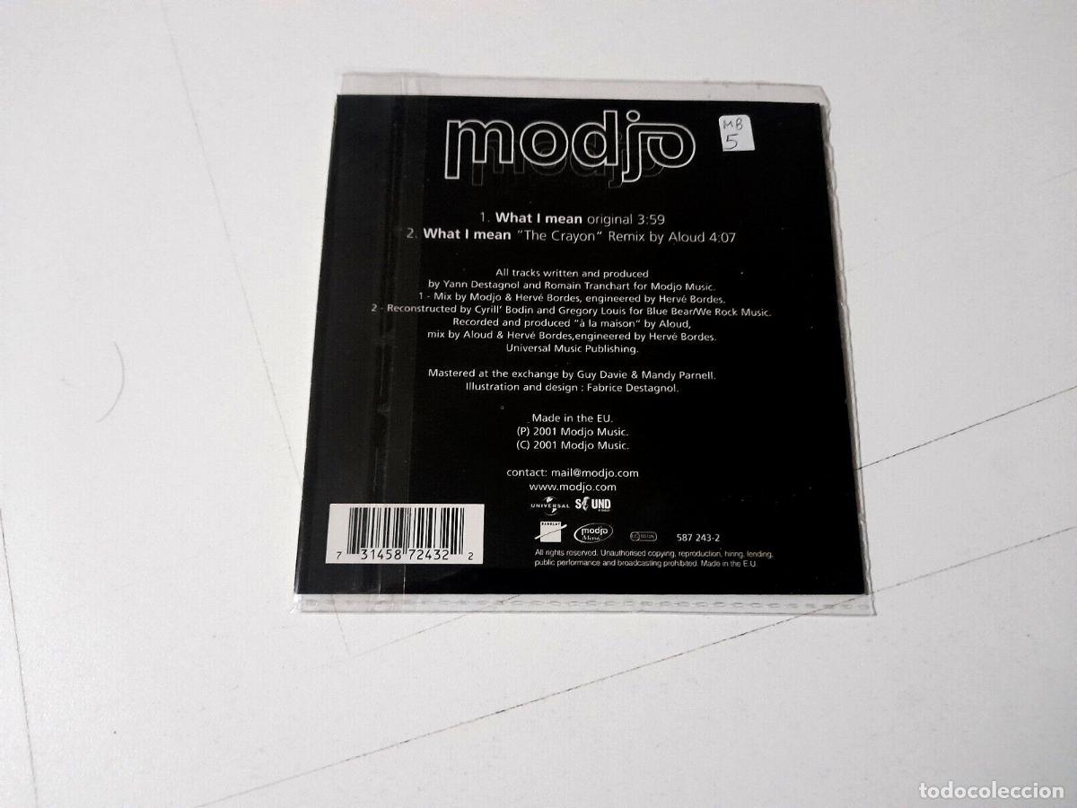 CDs de m&uacute;sica: MODJO &rdquo;WHAT I MEAN&rdquo; CD SINGLE 2 TRACKS - Foto 2