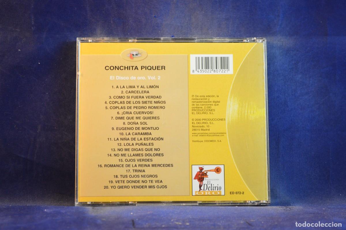 CDs de m&uacute;sica: CONCHITA PIQUE EL DISCO DE ORO - CD - Foto 2