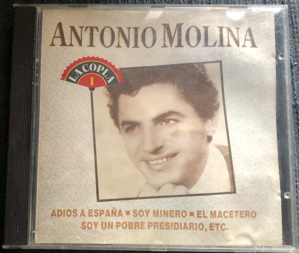 CDs de M&uacute;sica: 'La Copla - Antonio Molina', vol. 1. &Eacute;xitos. 1991. Discos Divucsa. 14 temas. Buen estado.