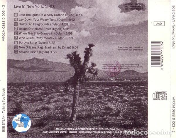 CDs de m&uacute;sica: Bob Dylan &ndash; Talking Too Much - Foto 2