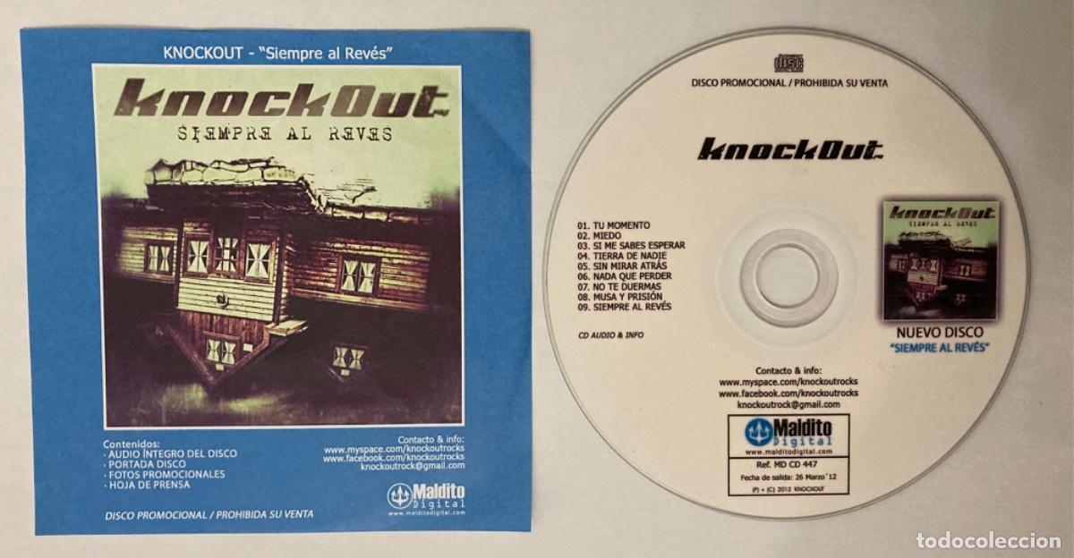 CDs de m&uacute;sica: Knockout CD Siempre al rev&eacute;s versi&oacute;n promocional - Foto 1
