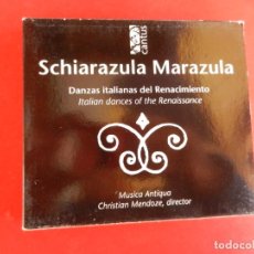 CDs de Música: SCHIARAZULA MARAZULA - DANZAS ITALIANA DEL RENACIMINETO - CHRISTIAN MENDOZE - CD+LIBRETO+CAJA