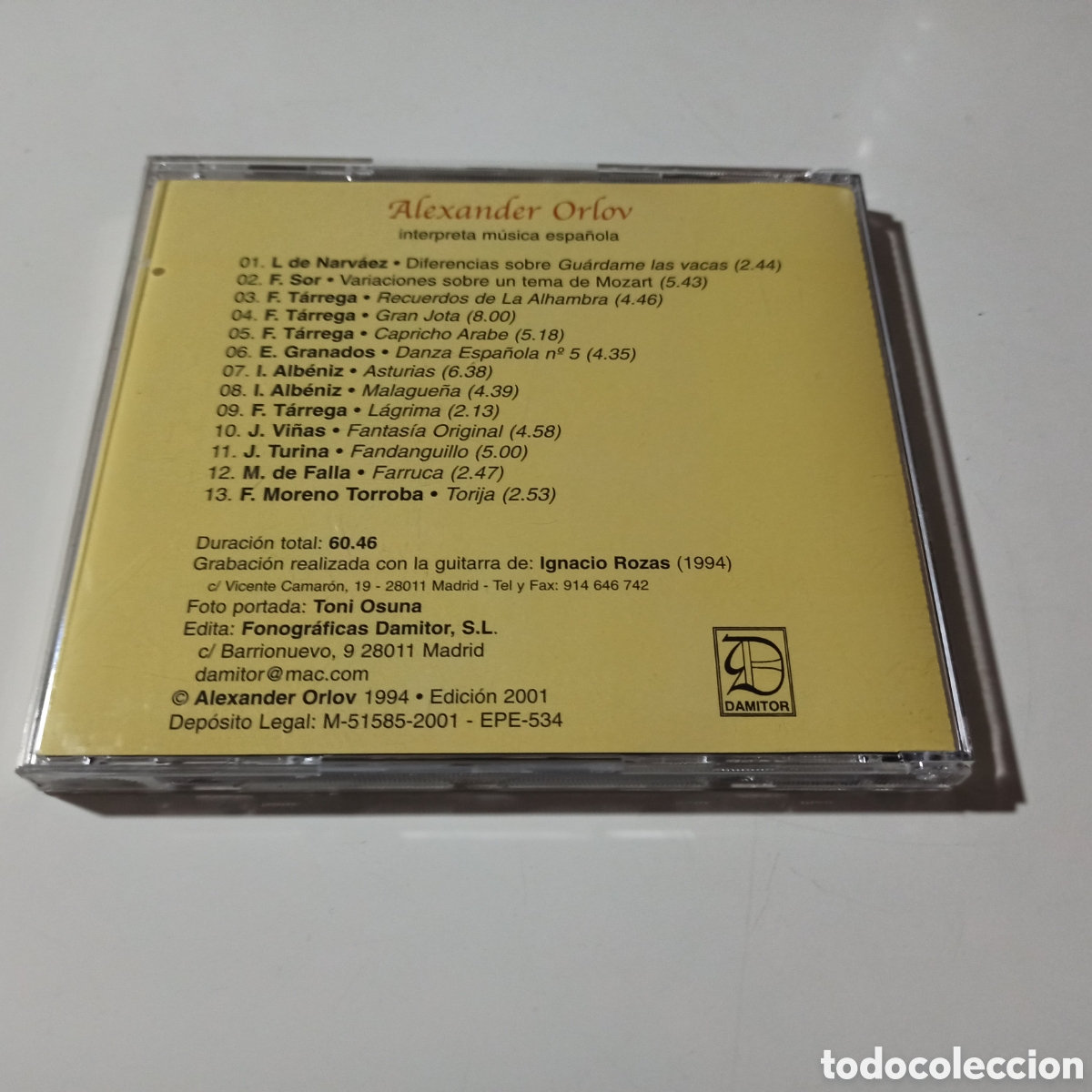 CDs de m&uacute;sica: Alexander Orlov - Alhambra (CD, Album) - Foto 3