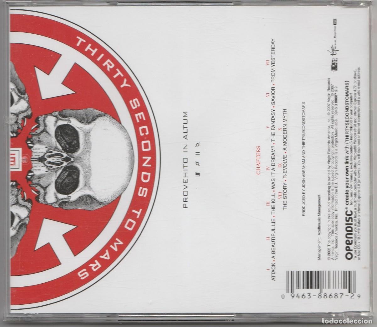 CDs de m&uacute;sica: CD - THIRTY SECOND TO MARS - A BEAUTIFUL LIE - Foto 2